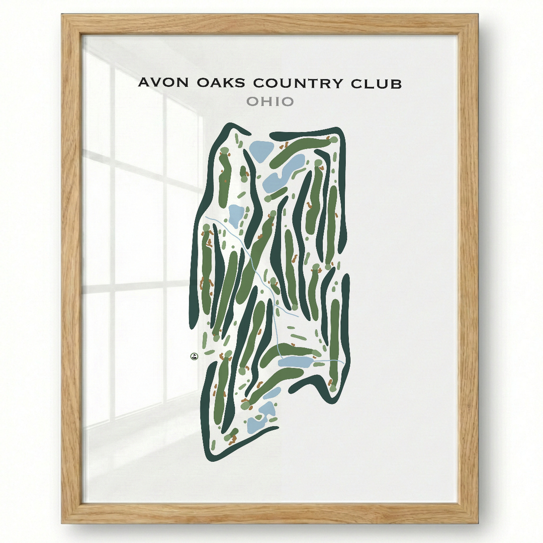 Avon Oaks Country Club, Ohio - Printed Golf Courses