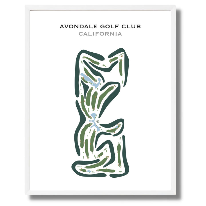 Avondale Golf Club, California - Printed Golf Courses