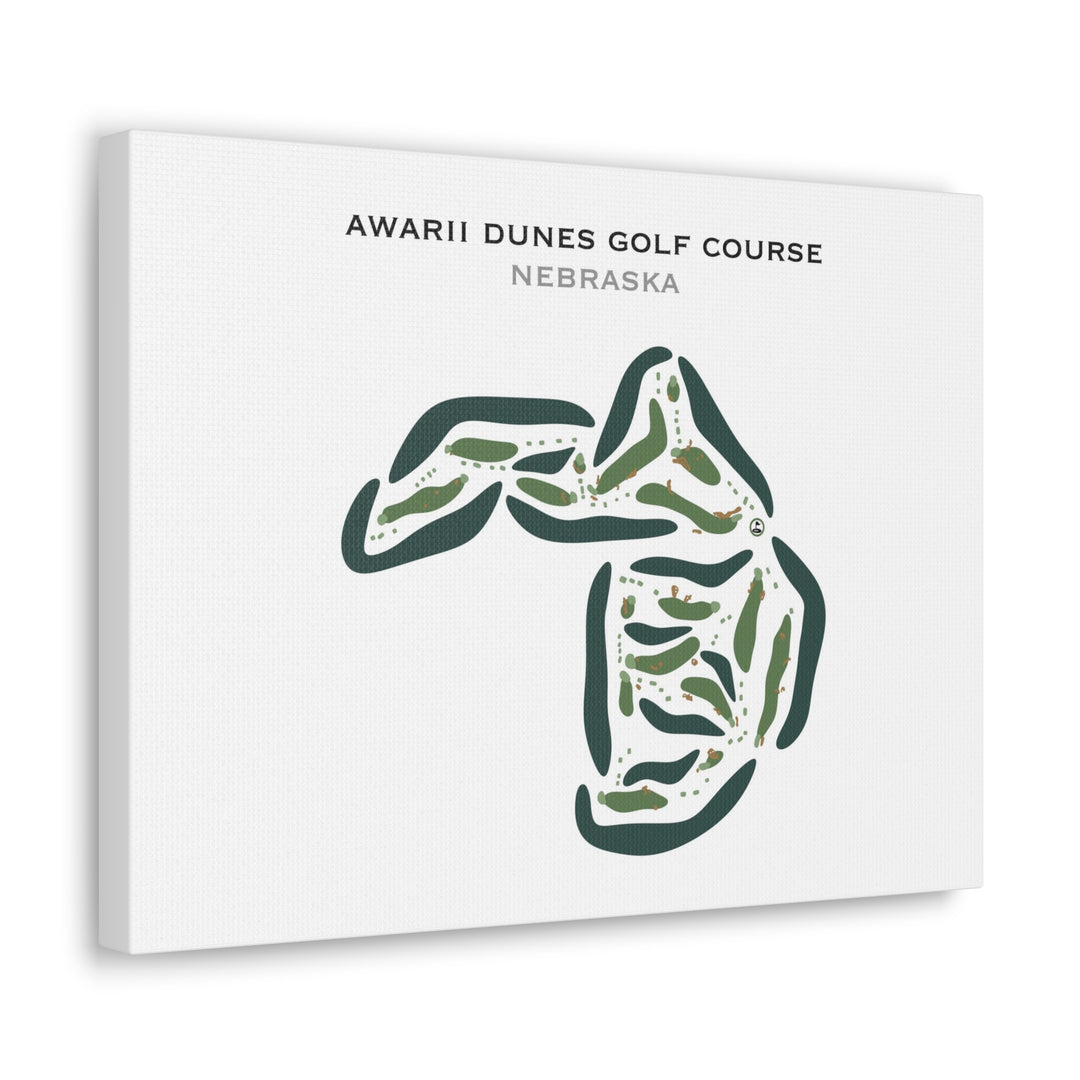 Awarii Dunes Golf Course, Nebraska - Printed Golf Courses