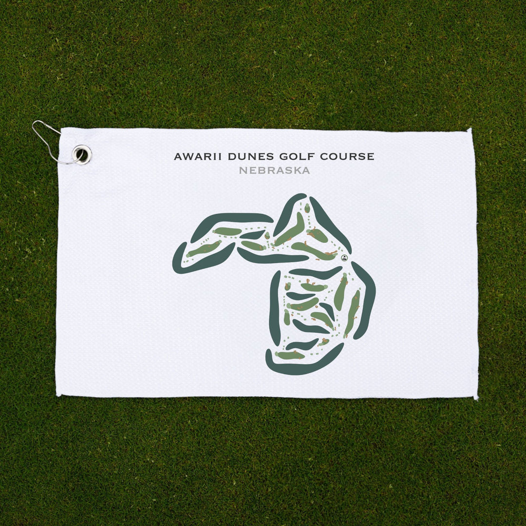 Awarii Dunes Golf Course, Nebraska - Printed Golf Courses