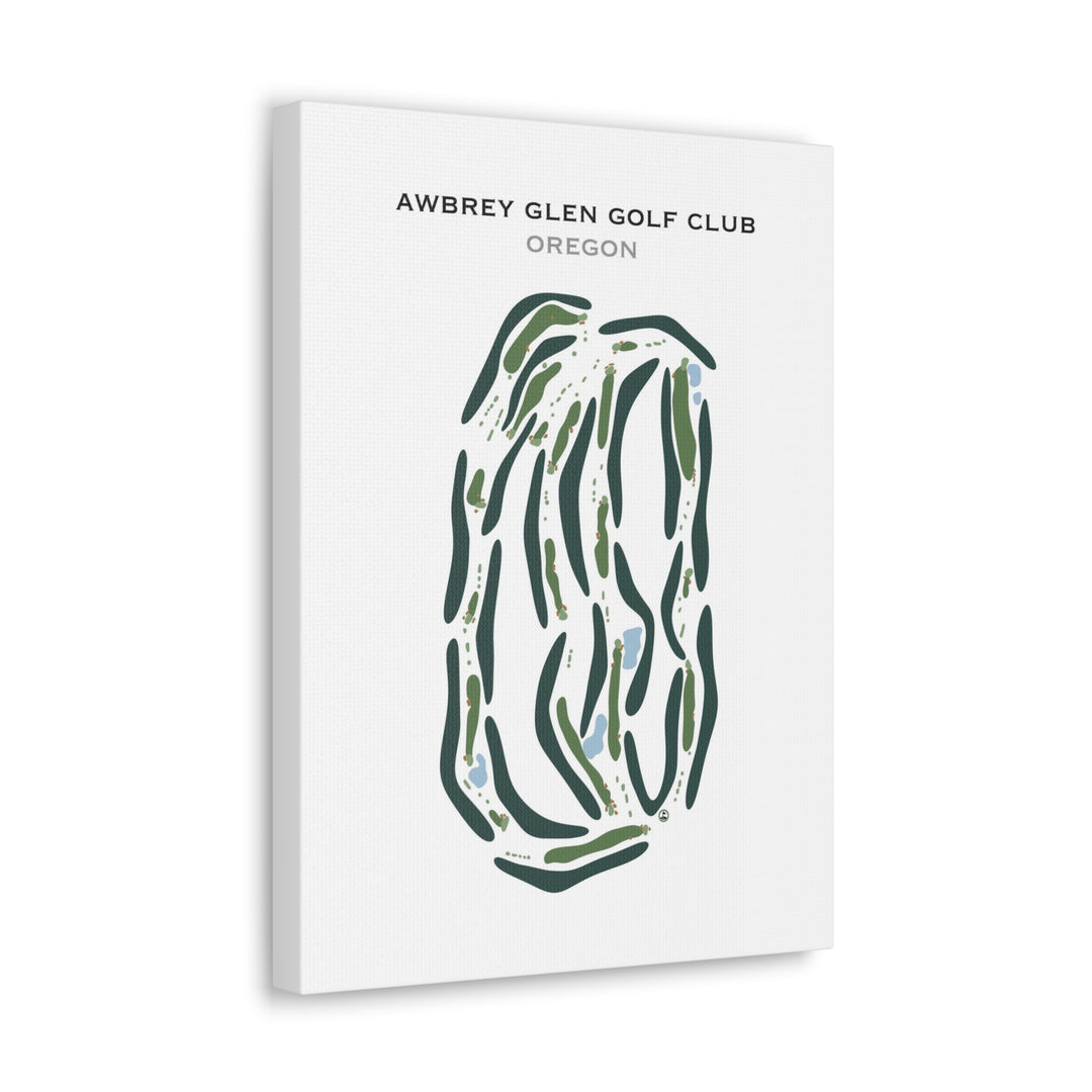 Awbrey Glen Golf Club, Oregon - Printed Golf Course