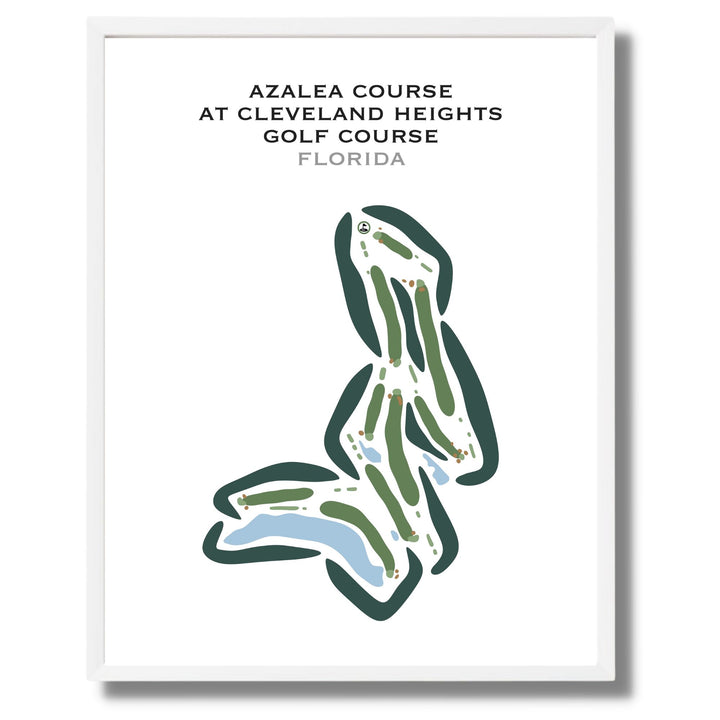 Azalea Course at Cleveland Heights Golf Club, Florida - Printed Golf Courses