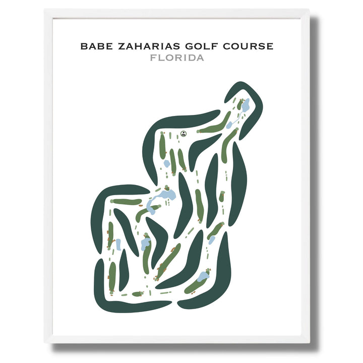 Babe Zaharias Golf Course, Florida - Printed Golf Courses