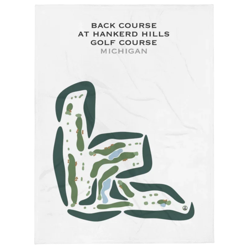Back Course at Hankerd Hills Golf Course, Michigan - Printed Golf Courses