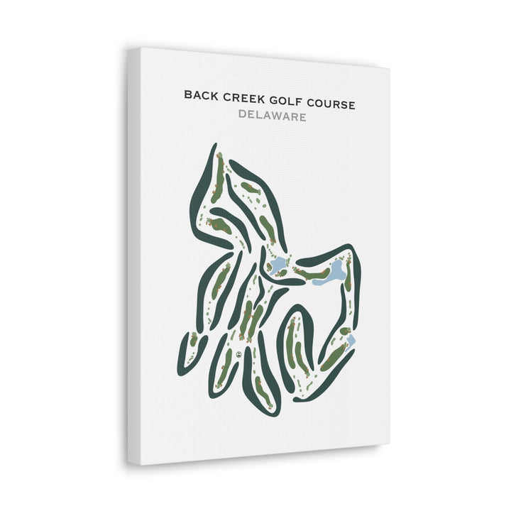 Back Creek Golf Course, Delaware - Printed Golf Courses