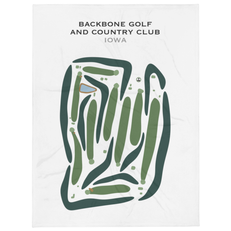 Backbone Golf & Country Club, Iowa - Printed Golf Courses