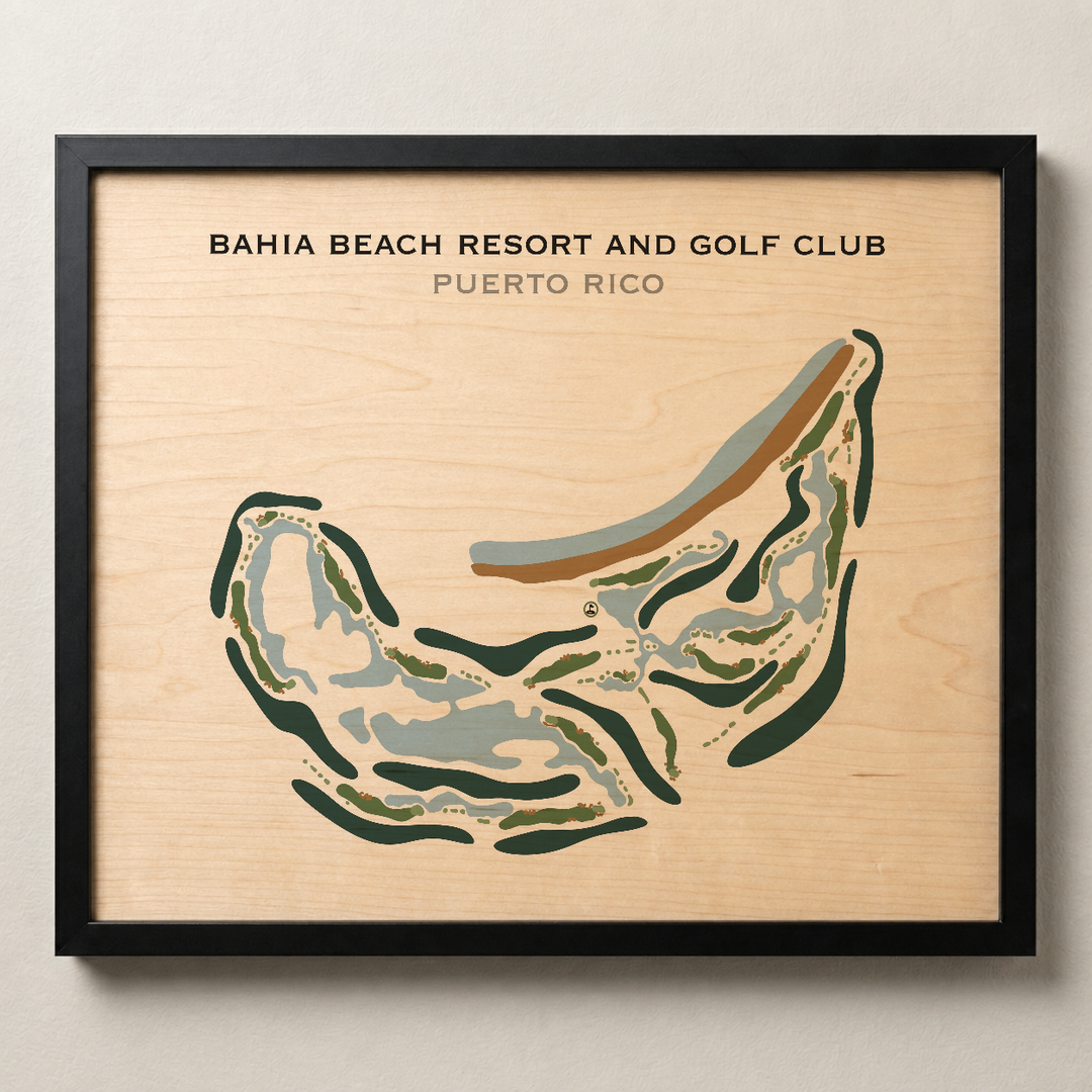 Bahia Beach Resort & Golf Club, Puerto Rico - Printed Golf Course
