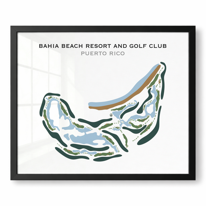 Bahia Beach Resort & Golf Club, Puerto Rico - Printed Golf Course