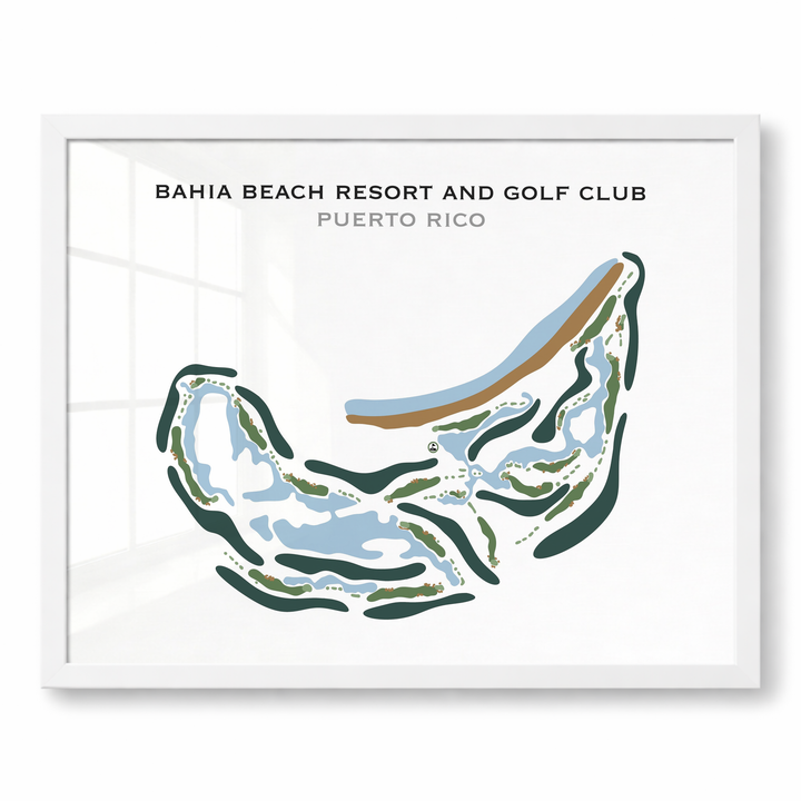 Bahia Beach Resort & Golf Club, Puerto Rico - Printed Golf Course