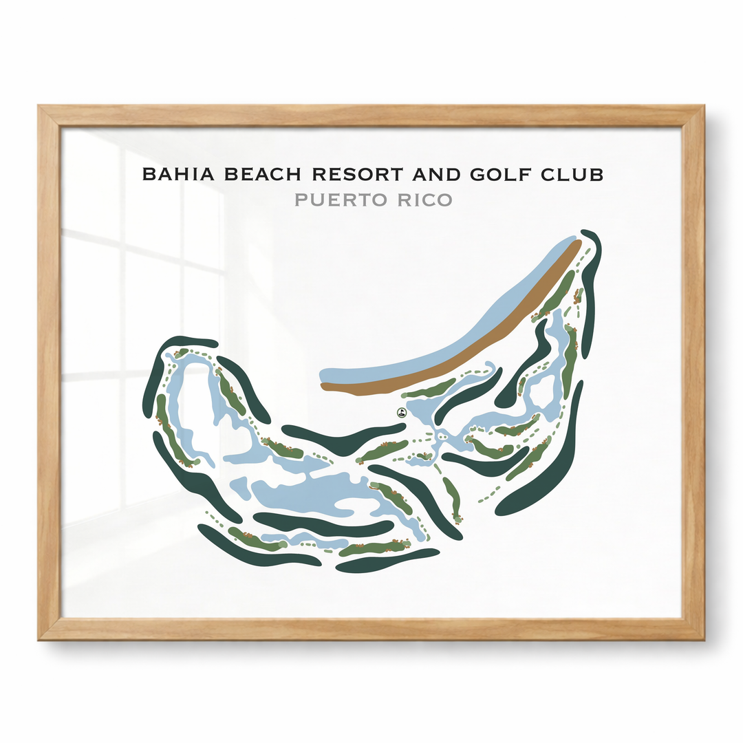 Bahia Beach Resort & Golf Club, Puerto Rico - Printed Golf Course