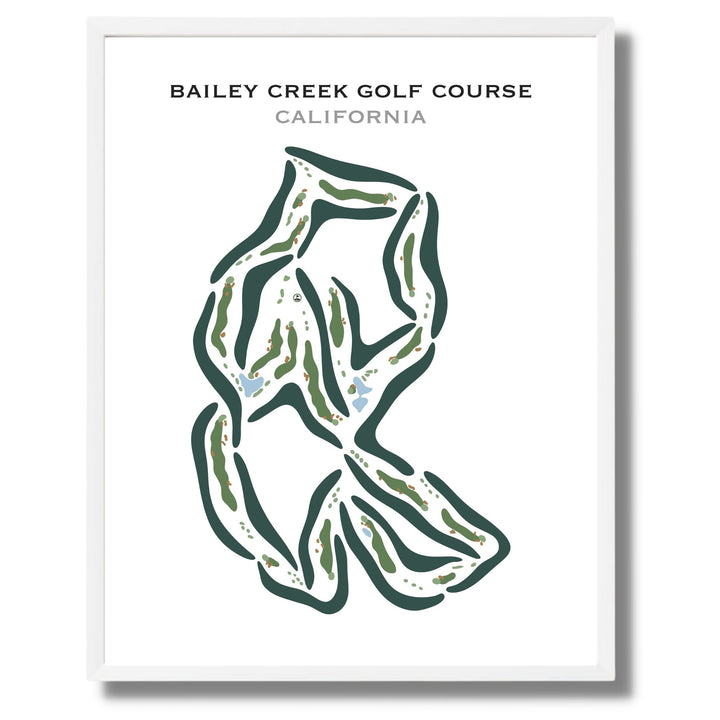 Bailey Creek Golf Course, California - Printed Golf Courses