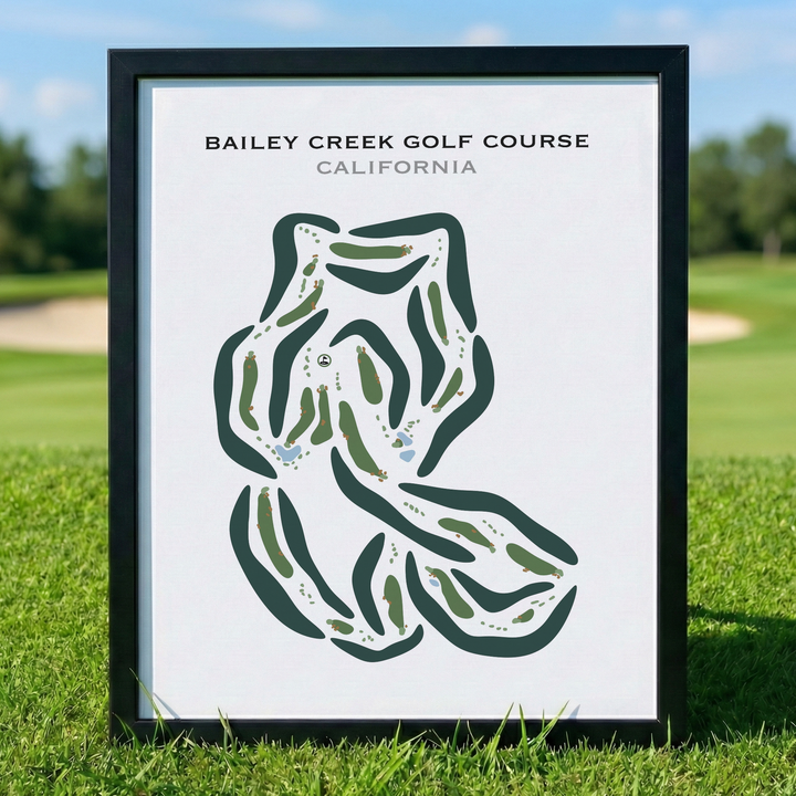 Bailey Creek Golf Course, California - Printed Golf Courses