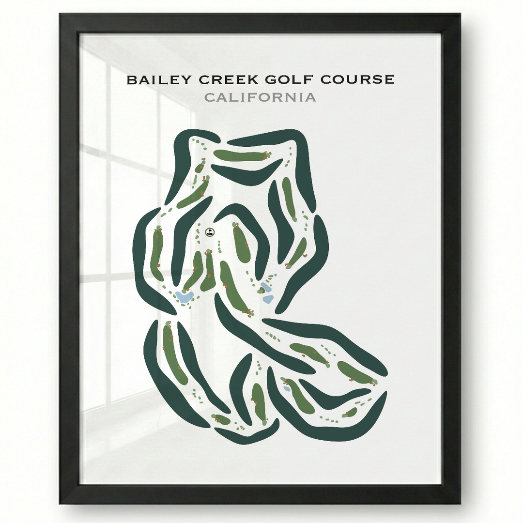 Bailey Creek Golf Course, California - Printed Golf Courses