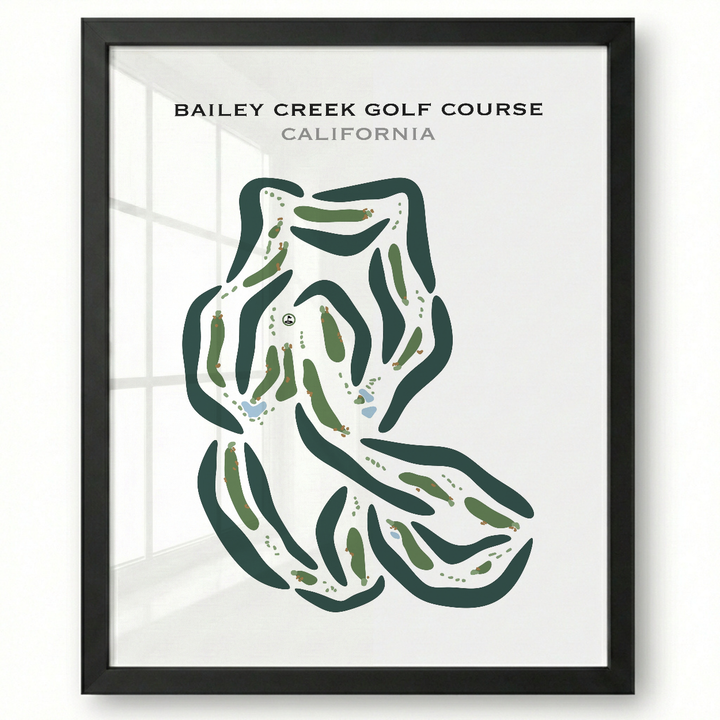 Bailey Creek Golf Course, California - Printed Golf Courses