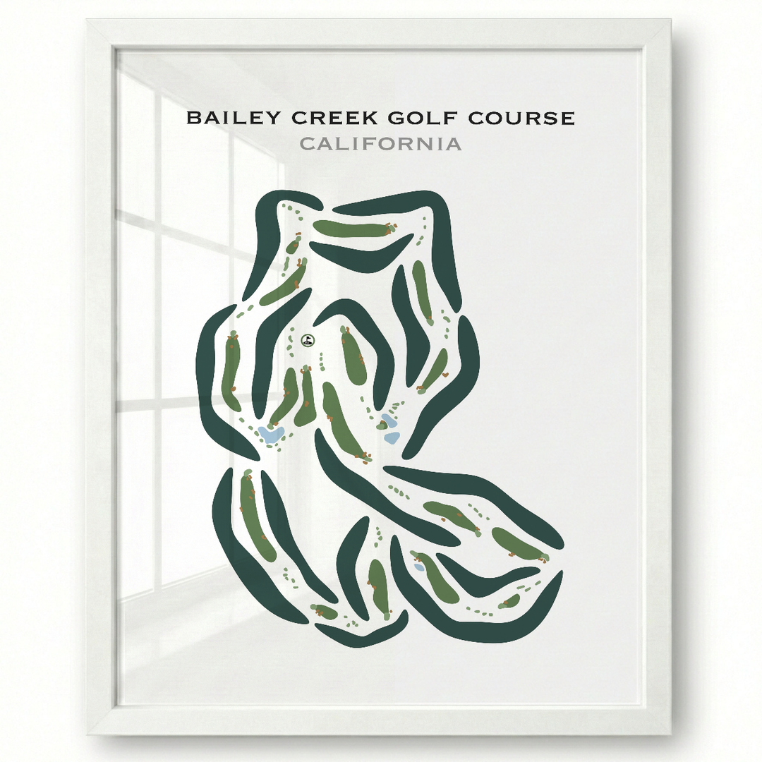 Bailey Creek Golf Course, California - Printed Golf Courses