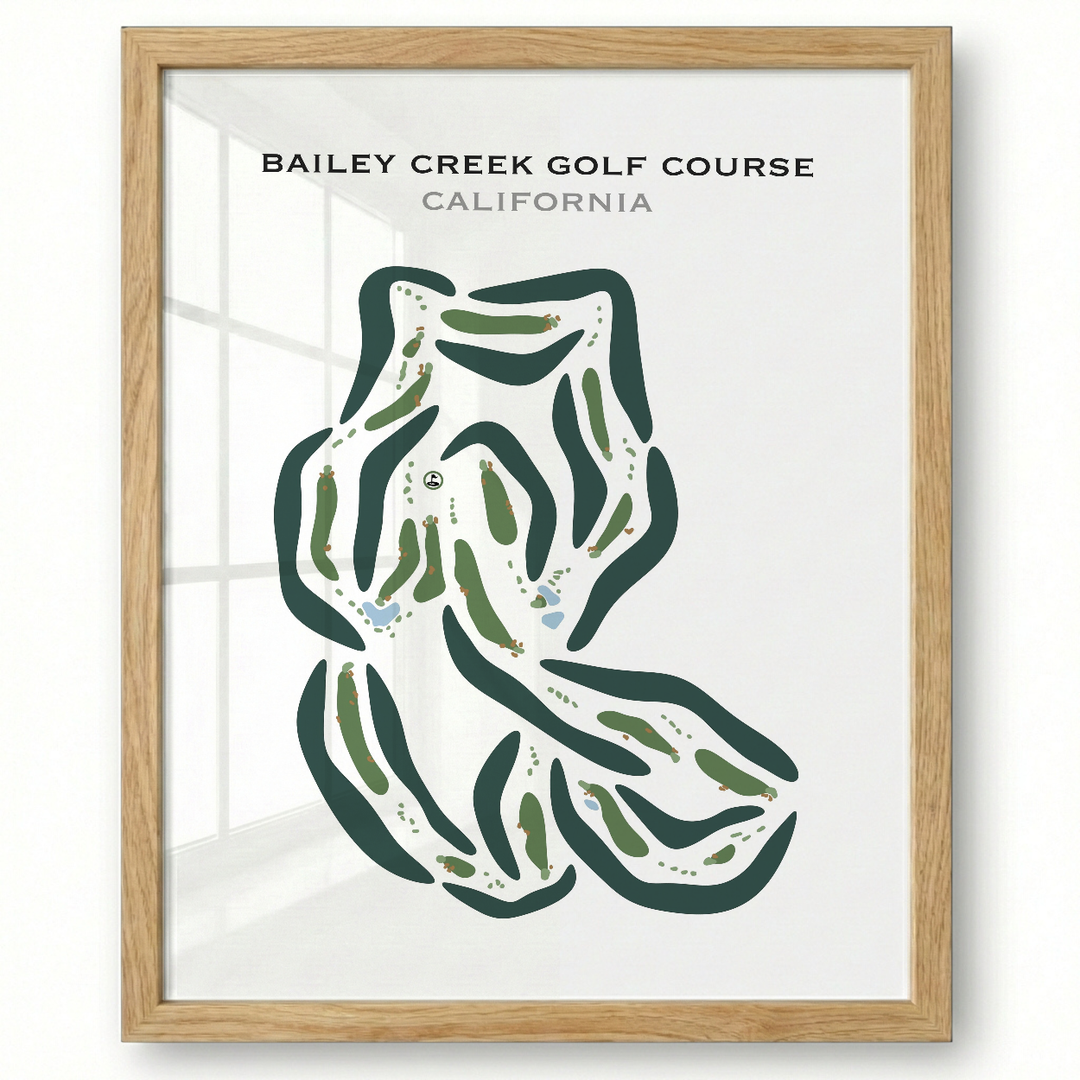 Bailey Creek Golf Course, California - Printed Golf Courses