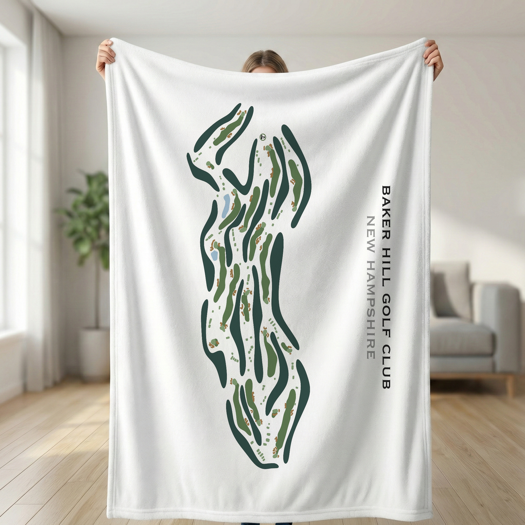 Baker Hill Golf Club, New Hampshire - Printed Golf Course