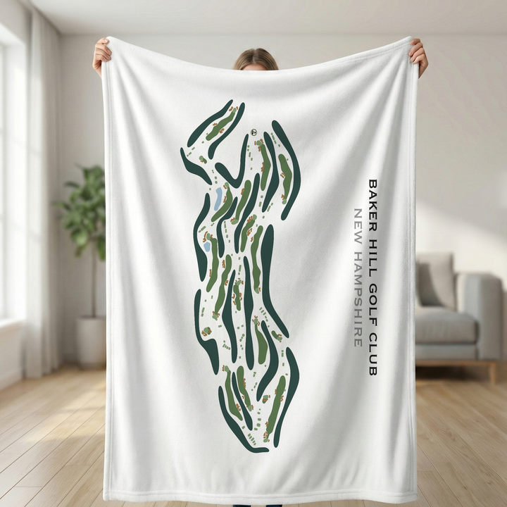 Baker Hill Golf Club, New Hampshire - Printed Golf Course
