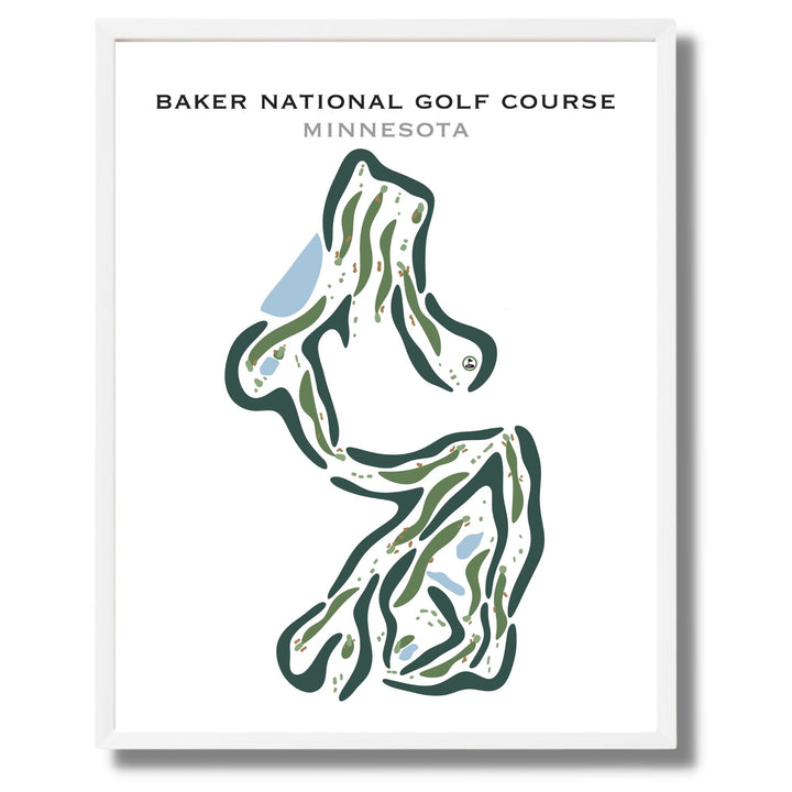 Baker National Golf Course, Minnesota - Printed Golf Courses