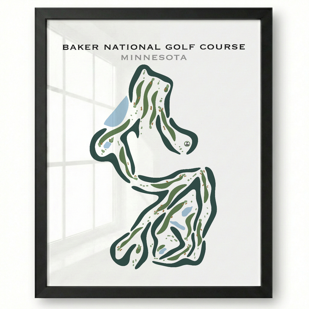 Baker National Golf Course, Minnesota - Printed Golf Courses