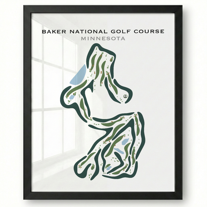 Baker National Golf Course, Minnesota - Printed Golf Courses