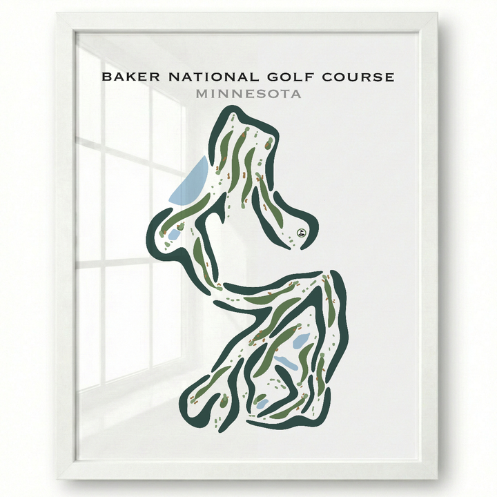 Baker National Golf Course, Minnesota - Printed Golf Courses
