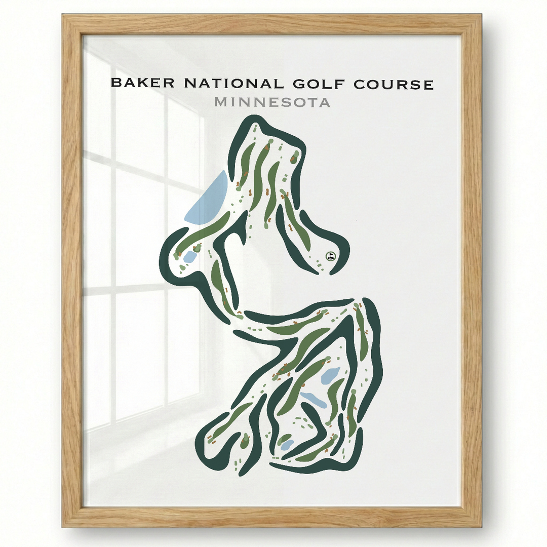 Baker National Golf Course, Minnesota - Printed Golf Courses