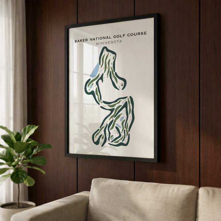 Baker National Golf Course, Minnesota - Printed Golf Courses