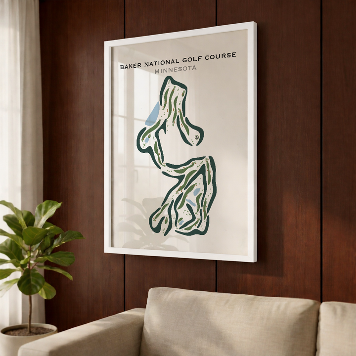 Baker National Golf Course, Minnesota - Printed Golf Courses