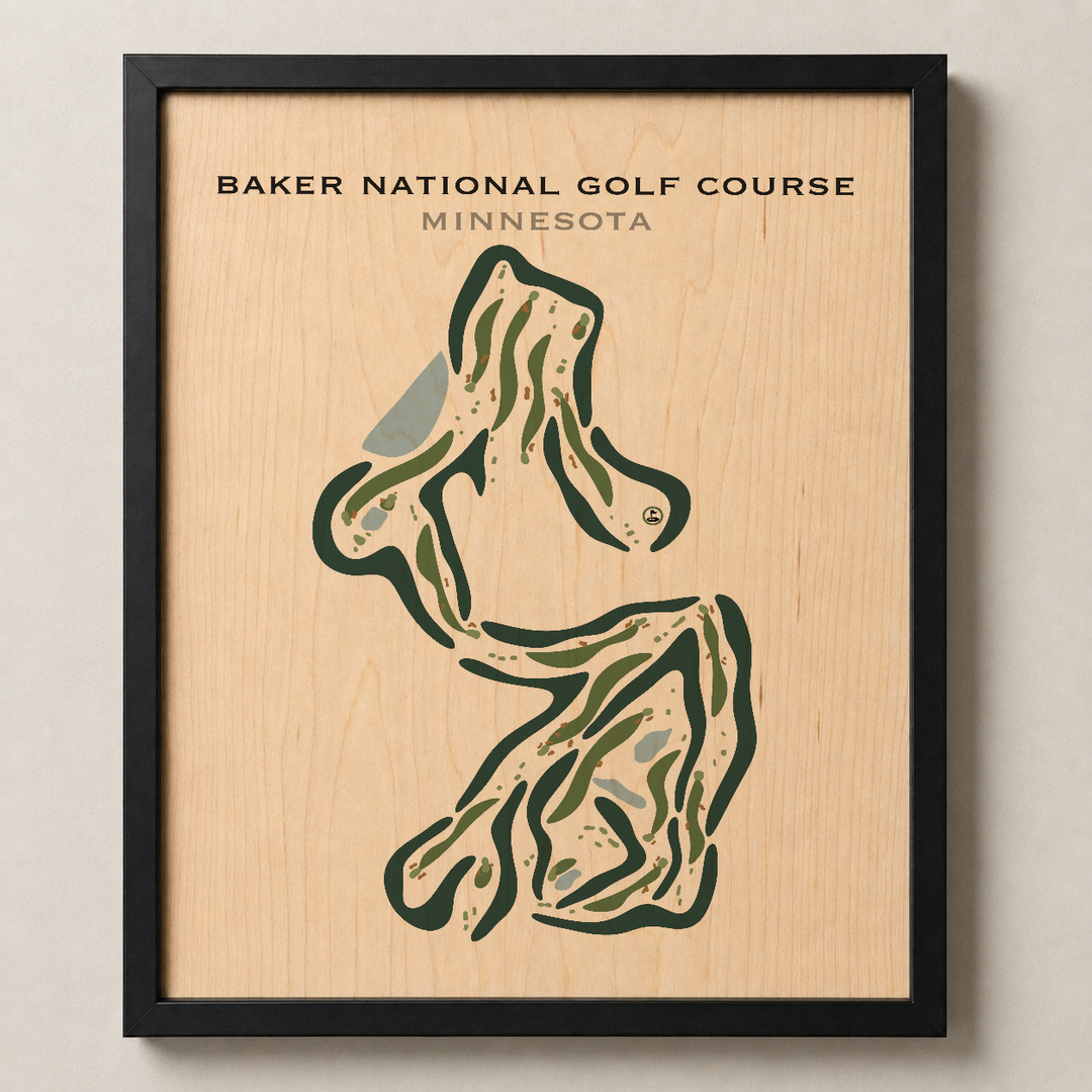 Baker National Golf Course, Minnesota - Printed Golf Courses