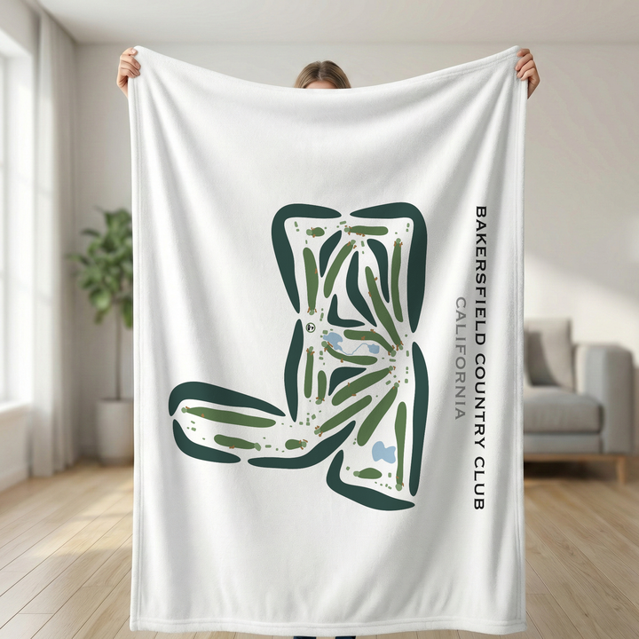 Bakersfield Country Club, California - Printed Golf Courses
