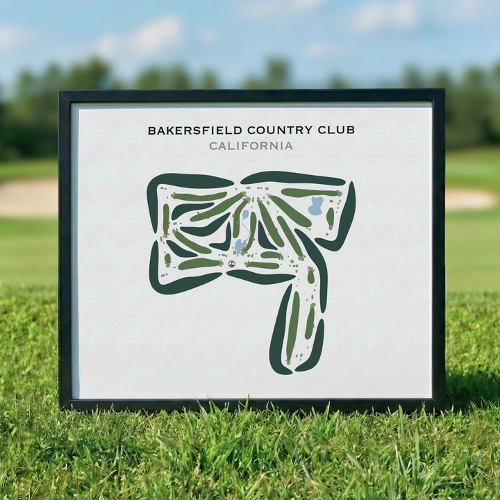 Bakersfield Country Club, California - Printed Golf Courses