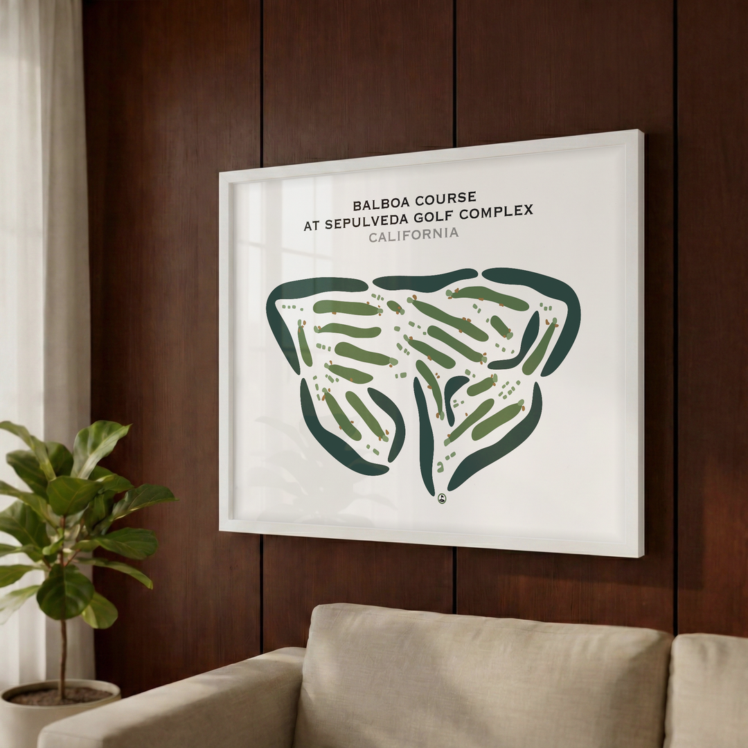 Balboa Course at Sepulveda Golf Complex, California - Printed Golf Courses