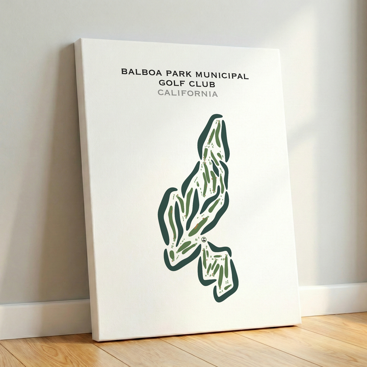 Balboa Park Municipal Golf Club, California - Printed Golf Courses