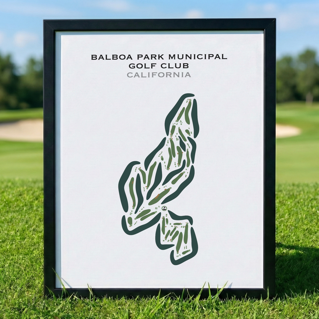 Balboa Park Municipal Golf Club, California - Printed Golf Courses