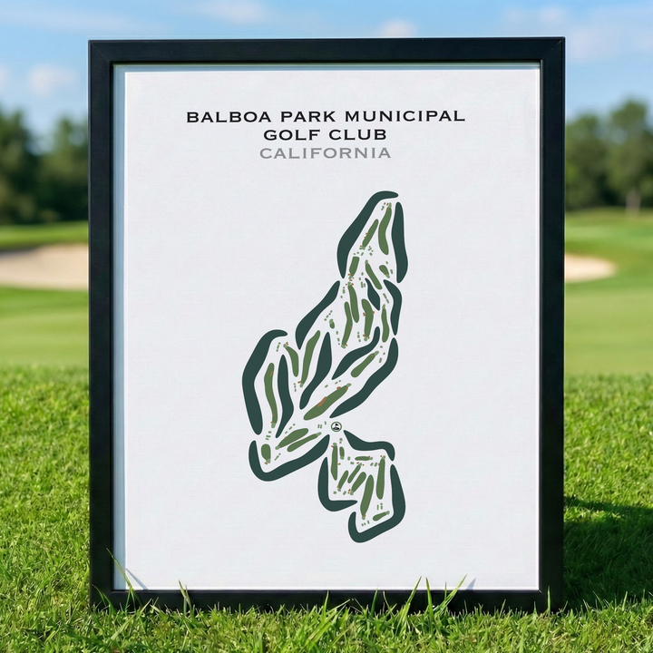 Balboa Park Municipal Golf Club, California - Printed Golf Courses