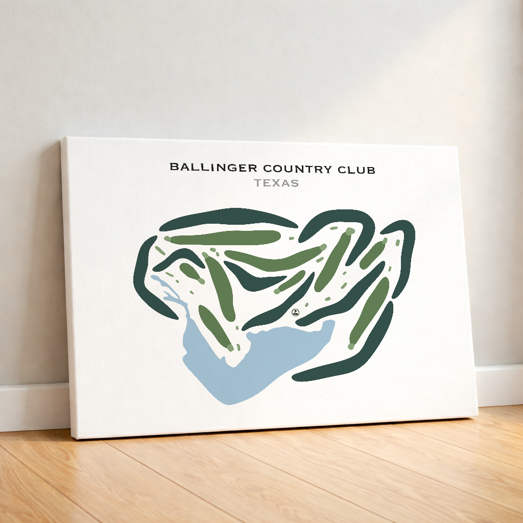 Ballinger Country Club, Texas - Printed Golf Courses