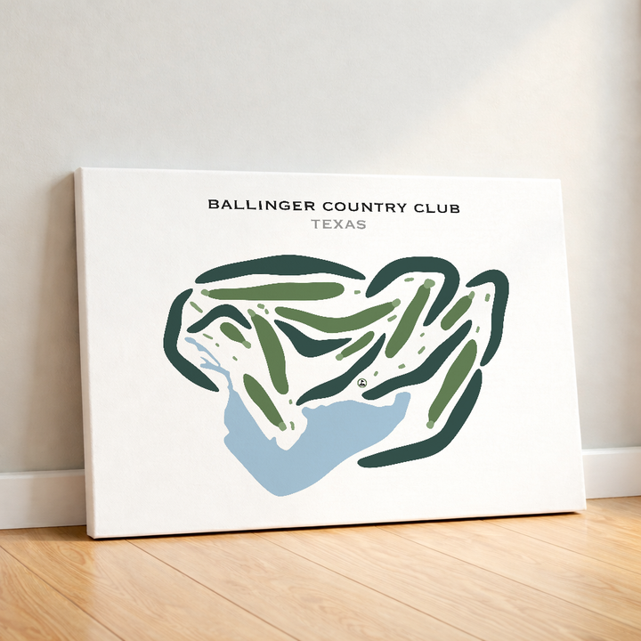 Ballinger Country Club, Texas - Printed Golf Courses