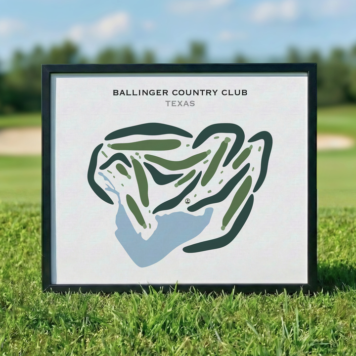 Ballinger Country Club, Texas - Printed Golf Courses