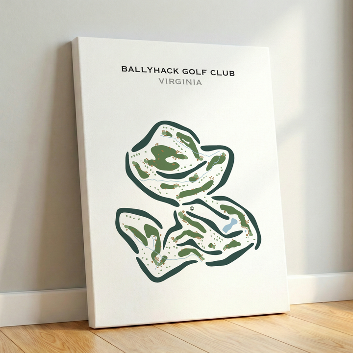 Ballyhack Golf Club, Virginia - Printed Golf Courses