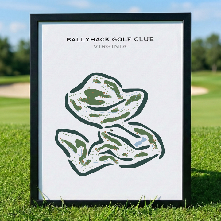 Ballyhack Golf Club, Virginia - Printed Golf Courses