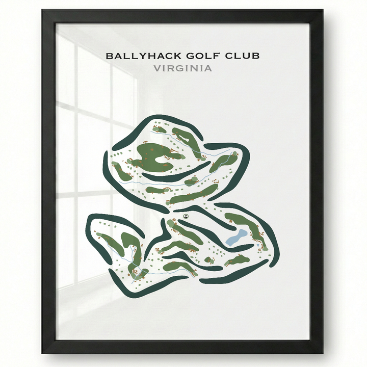 Ballyhack Golf Club, Virginia - Printed Golf Courses
