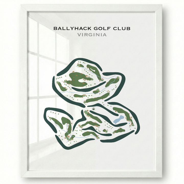 Ballyhack Golf Club, Virginia - Printed Golf Courses