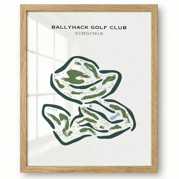 Ballyhack Golf Club, Virginia - Printed Golf Courses