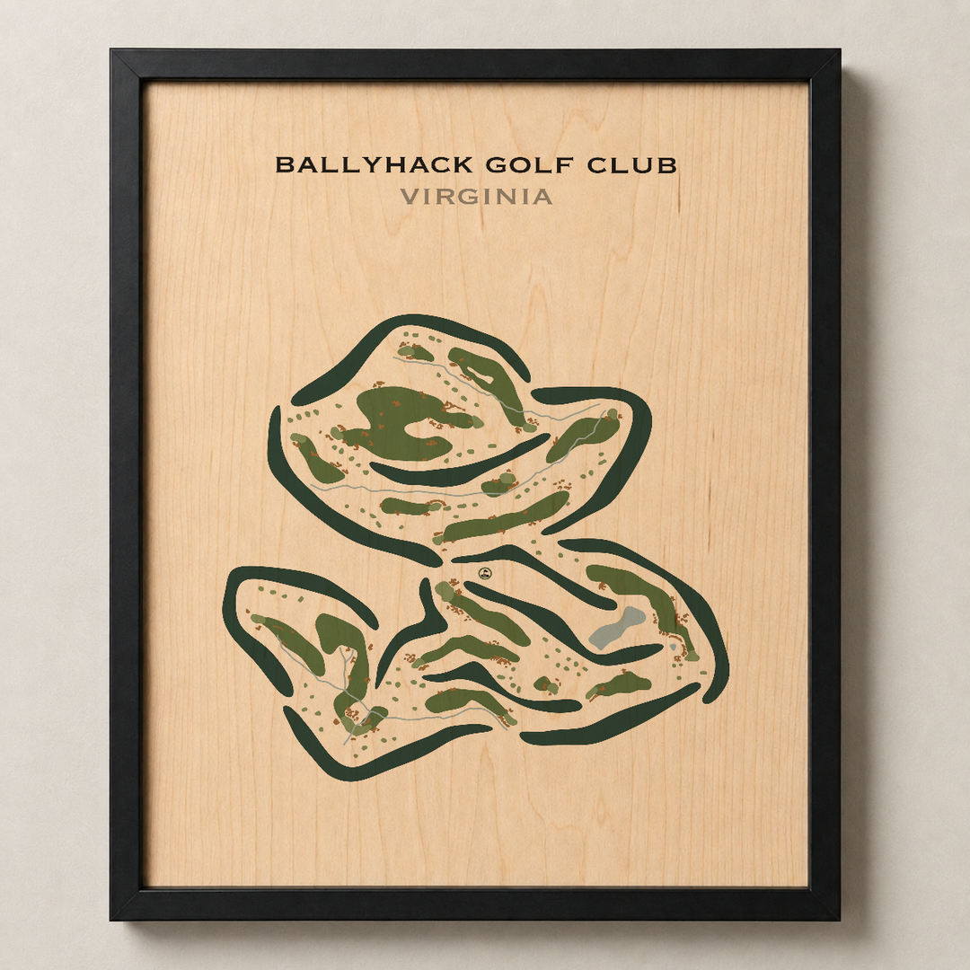 Ballyhack Golf Club, Virginia - Printed Golf Courses
