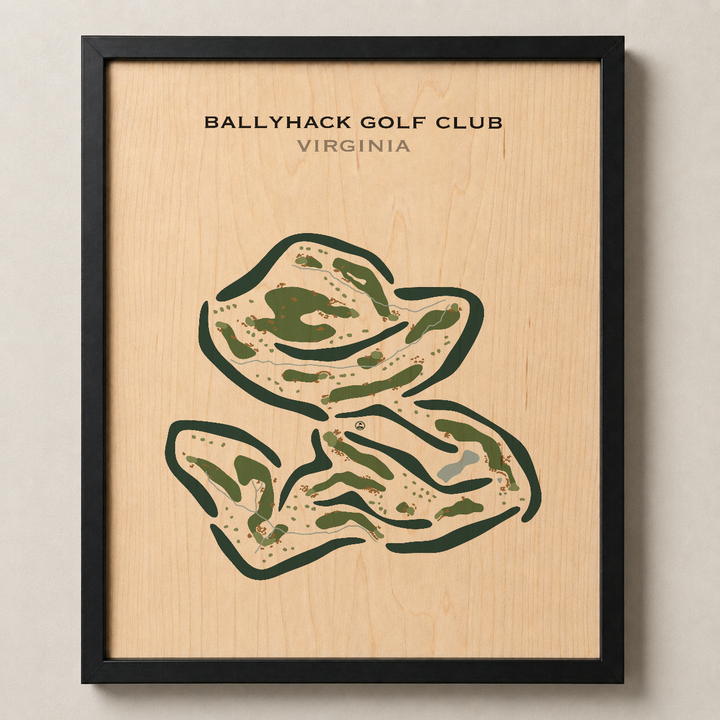 Ballyhack Golf Club, Virginia - Printed Golf Courses