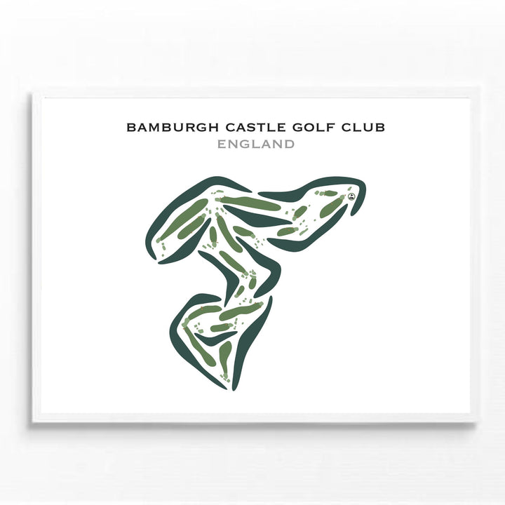 Bamburgh Castle Golf Club, England - Printed Golf Courses