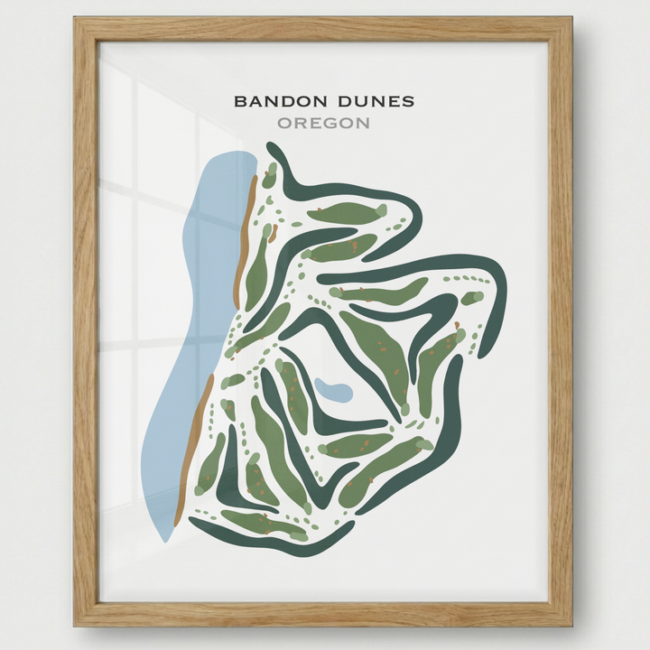 Bandon Dunes, Oregon - Printed Golf Courses