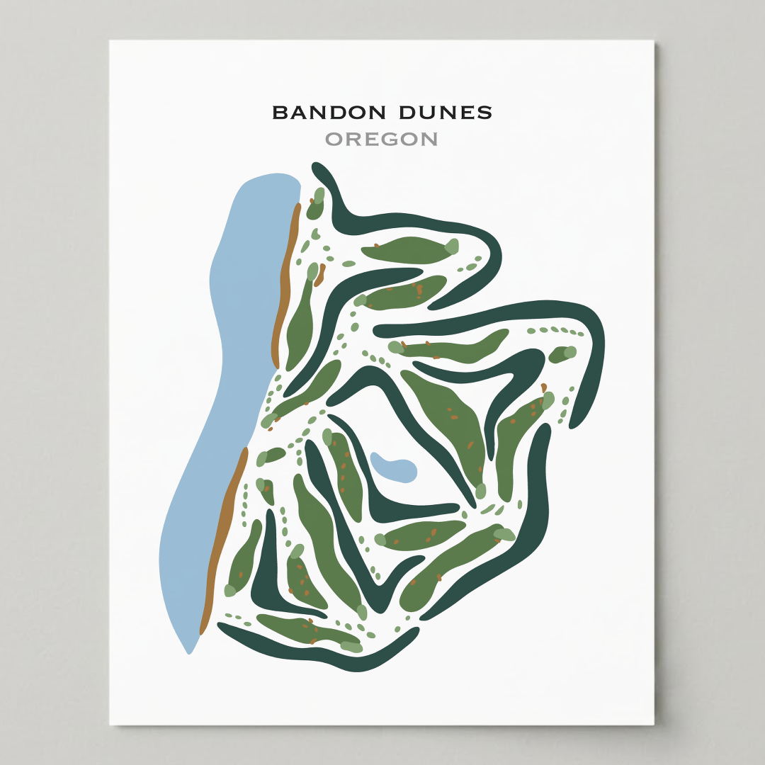 Bandon Dunes, Oregon - Printed Golf Courses
