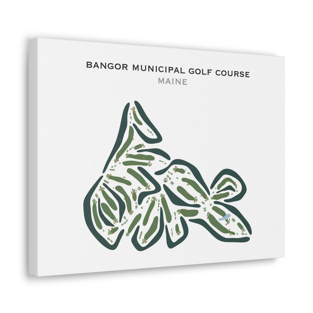 Bangor Municipal Golf Course, Maine - Printed Golf Courses